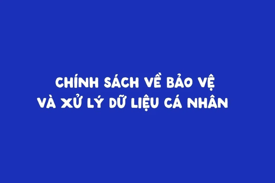 Chính sách về bảo vệ và xử lý dữ liệu cá nhân