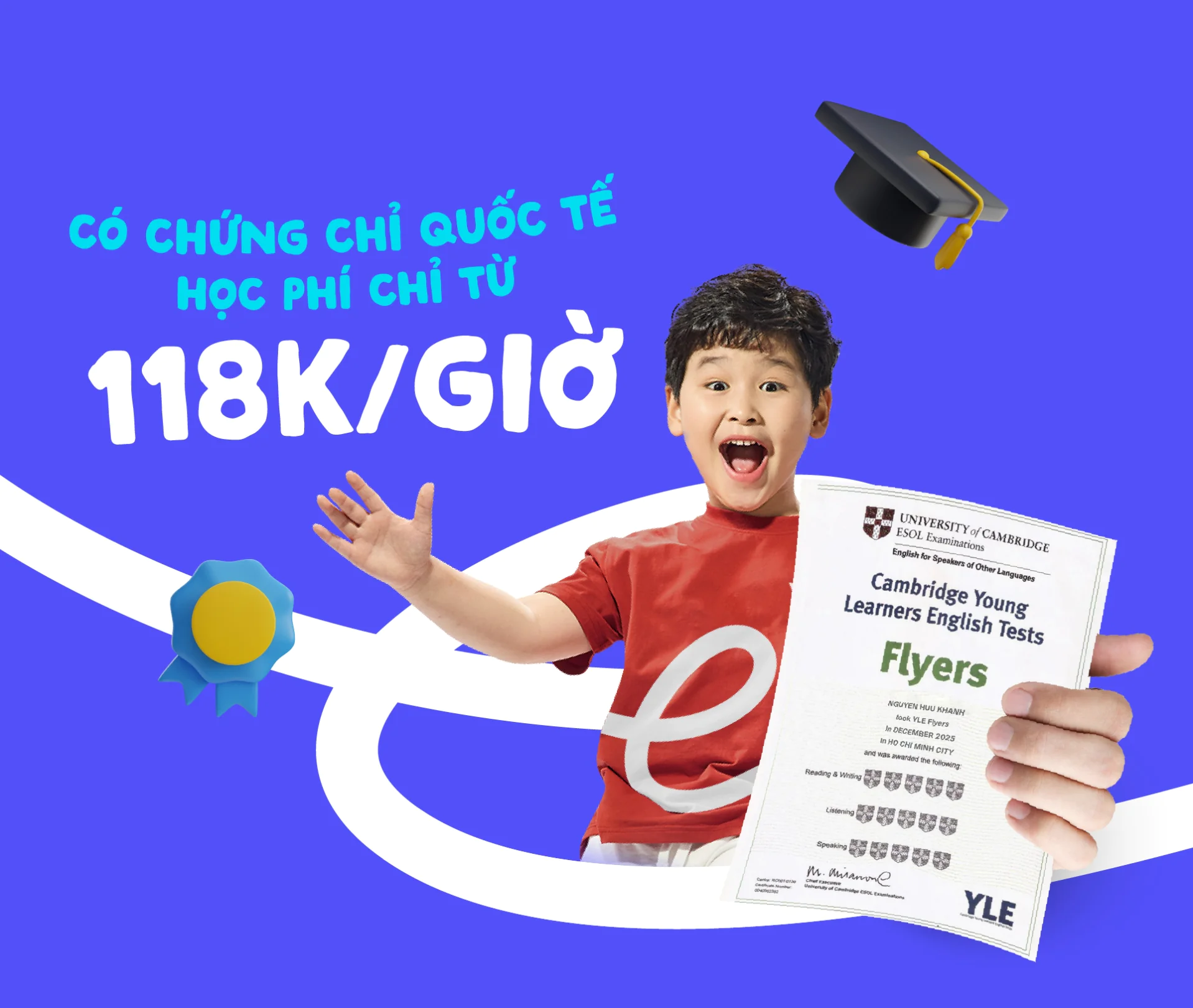 Chỉ từ 123K/giờ - SK - english.vus.edu.vn